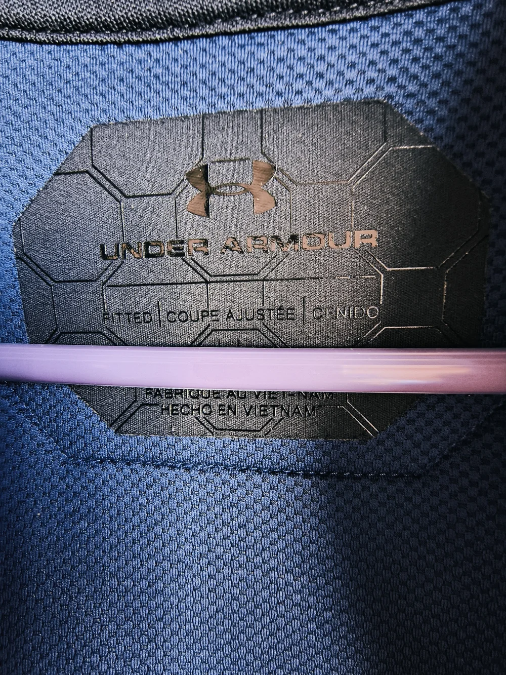 Under Armour Men's Zip-Up Performance Sweater in Blue & Gray